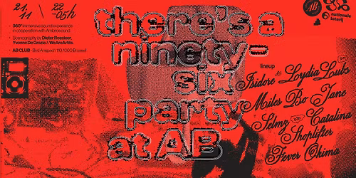 There\u2019s a 96 Party at AB | Ancienne Belgique