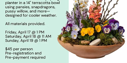 Workshop: Cool Season Patio Planter