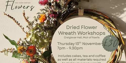 Dried Flower Wreath Workshop