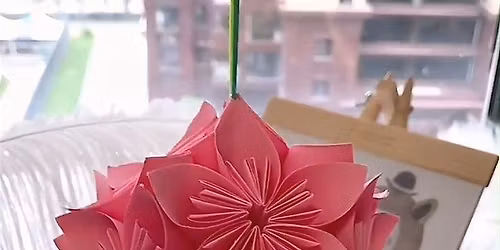 Sip, Snip & Blooms- Japanese Kusudama Flower Workshop