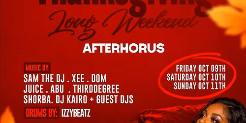 Thanksgiving Long Weekend Sunday Night