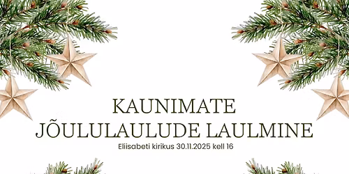 Kaunimate jõululaulude laulmine