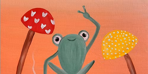 Mushroom Frog Paint & Sip