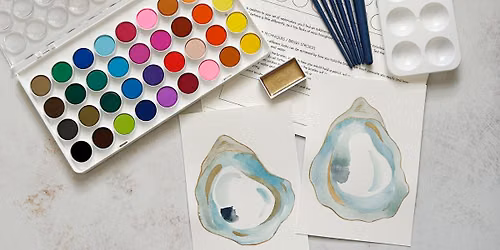 Gilded Oyster Watercolor Workshop 