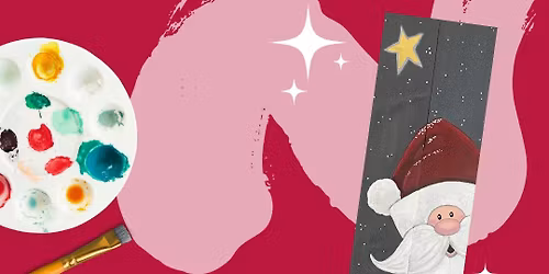 Paint and Sip: Peeping Santa Porch Leaner