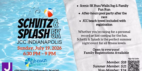 Schvitz & Splash 5K + Family Fun Run & Pool Party
