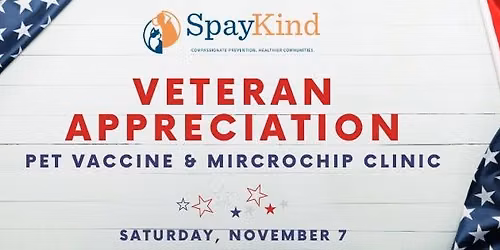 Free Vaccine Clinic for Veteran-Owned Cats and Dogs