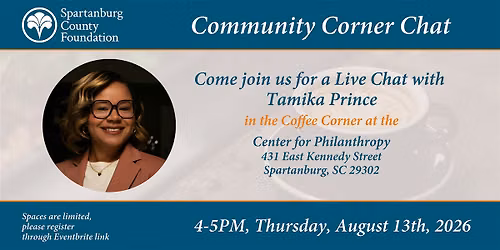 Live Chat with Tamika Prince