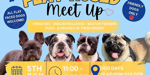 \ud83e\ude75\ud83d\udc3e Flat Nosed Dog Meet Up - Glasgow \ud83d\udc3e\ud83e\ude75