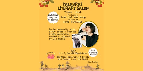 Palabras Literary Salon (May 2026 edition)
