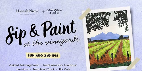 Paint & Sip at the Vineyards