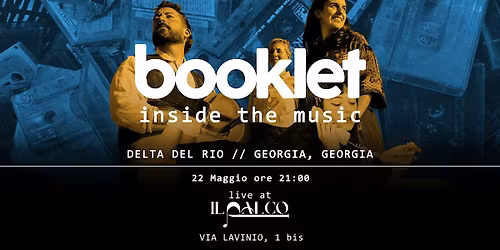 BOOKLET Delta del Rio\/\/georgia, georgia live@ilPalco - 22 maggio 2026