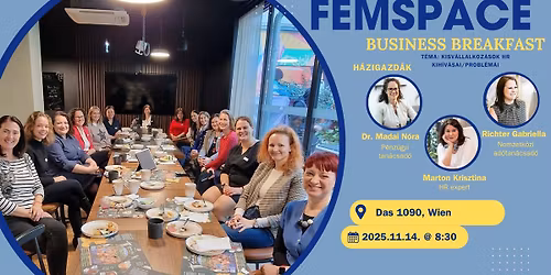 Femspace Business reggeli- november