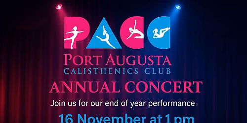 2025 Port Augusta Calisthenics Club End Of Year Concert