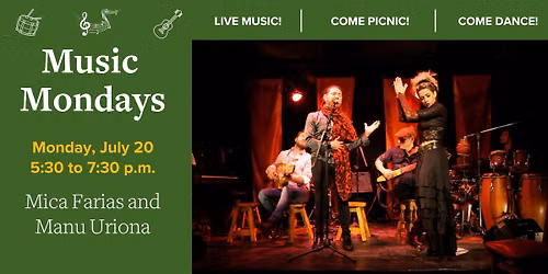Berkshire Botanical Garden presents Music Mondays: Mica Farias and Manu Uriona