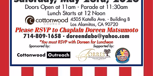 Memorial Day Luncheon and Parade 