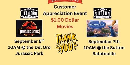 Customer Appreciation $1 Movies