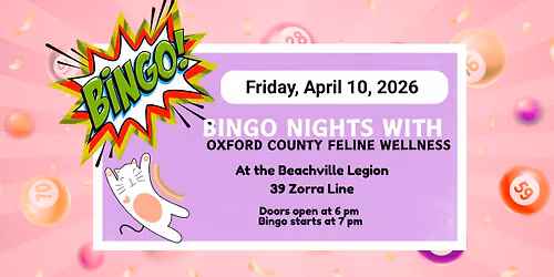 OCFW Bingo April 10, 2026