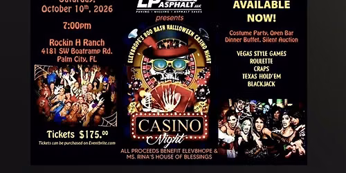Elev8hope "Boo Bash" Halloween Costume Casino Night