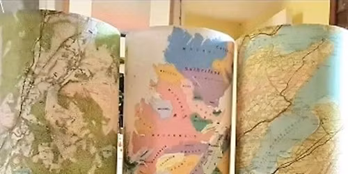 OS Map Table Lamp Making