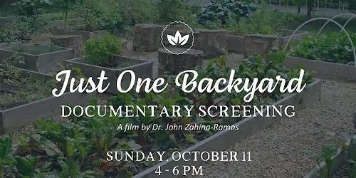 Just One Backyard: Documentary Screening