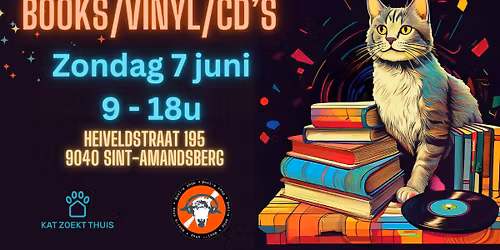 Kat Zoekt Thuis: verkoop van (kunst)boeken, vinyl en cd's