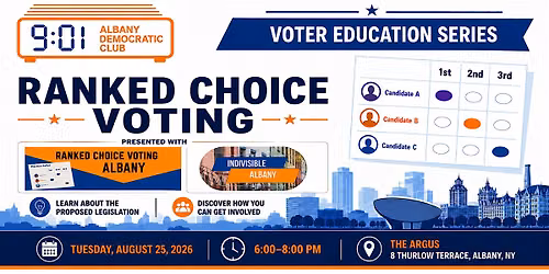 9:01 Albany Democratic Club's Voter Education Series - Ranked Choice Voting