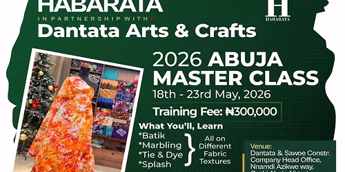 Habarata in partnership with Dantata Arts and crafts handmade textile training 