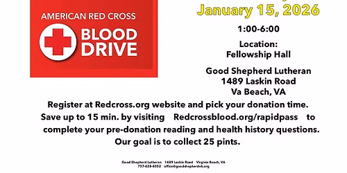 Red Cross Blood Drive