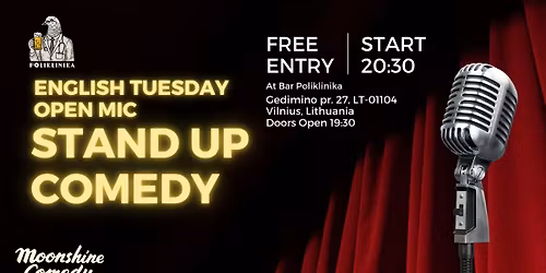 Tuesday English Open Mic at Bar Poliklinika