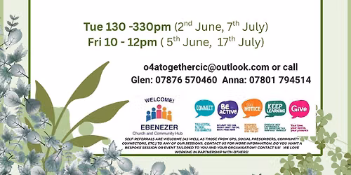 Refresh & Connect @ Billington - Ebenezers Church & Community Hub (Downstairs \/ Outside