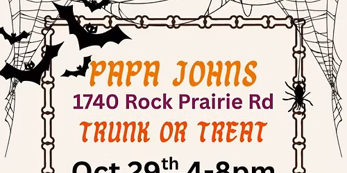 Trick or Treat @PapaJohns Rock Prairie