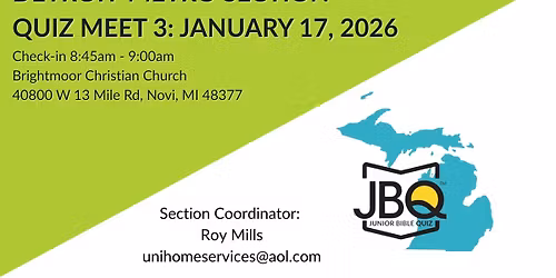 DETROIT-METRO JBQ Quiz Meet 3: January 17