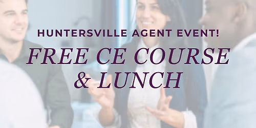 Free CE Class & Lunch in Huntersville, NC