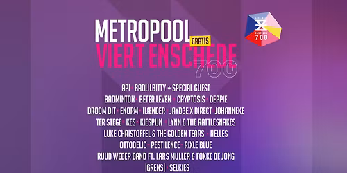 Metropool viert Enschede700 in Enschede