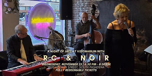 A Night of Jazz with RC & Noir at Visionarium