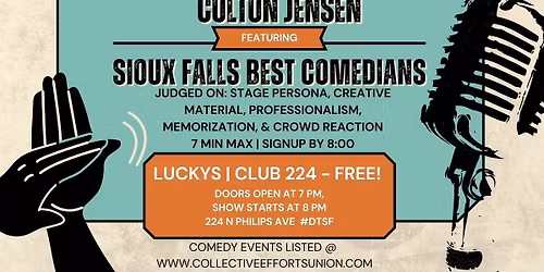 Free Show! Monthly Larry Brinkman Award Comedy Contest @ Lucky's