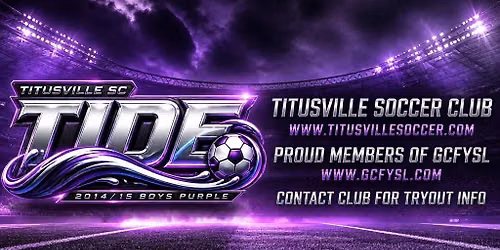 Titusville SC 2014\/15 Boys Purple Fall Practice Schedule