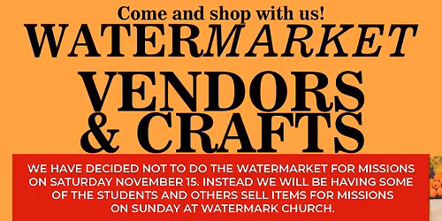 WATERMARKet for Missions