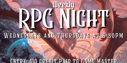 CFG Weekly RPG Night - $10