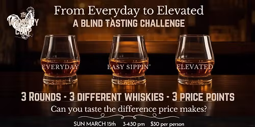 Blind Tasting Whiskey Class - From Everyday to Elevated