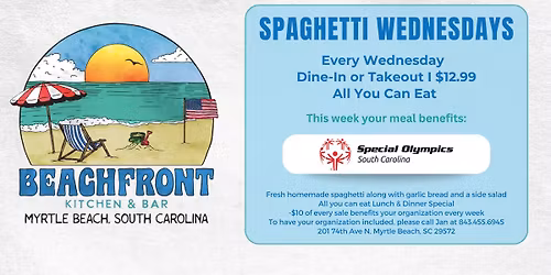 Spaghetti Wednesday ft. Special Olympics South Carolina