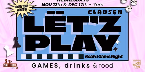 L\u00cbT'Z PLAY \u2022 CLAUSEN BOARD GAME NIGHT \u2022 BIG BEER COMPANY LUXEMBOURG