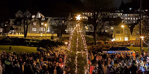 Julegranen p\u00e5 Meyermarken tennes!