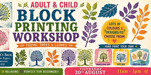 Adult and Child Block Printing Workshop