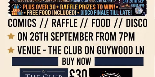 Comedy Charity night - For Mentell