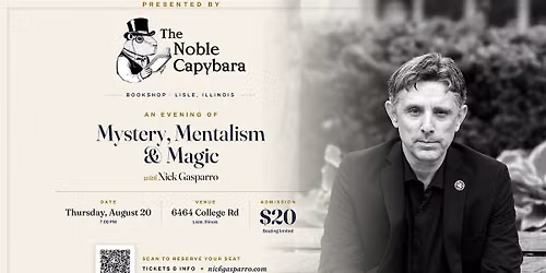 An Evening of Mentalism & Magic at The Noble Capybara with Nick Gasparro