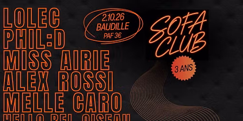 SOFA CLUB 3 ans , Partie II