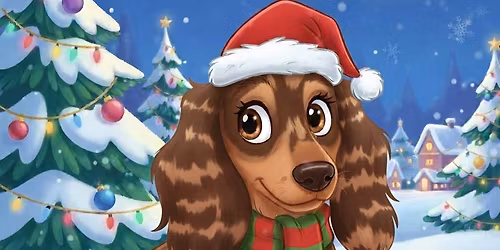 Christmas Dachshund Walk \ud83c\udf84
