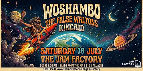 The False Waltons, Kincaid and Woshambo at The Jam Factory
